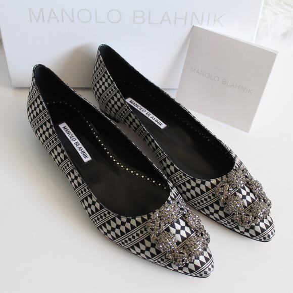 Manolo Blahnik Hangisi Flats - Picture 4 of 14